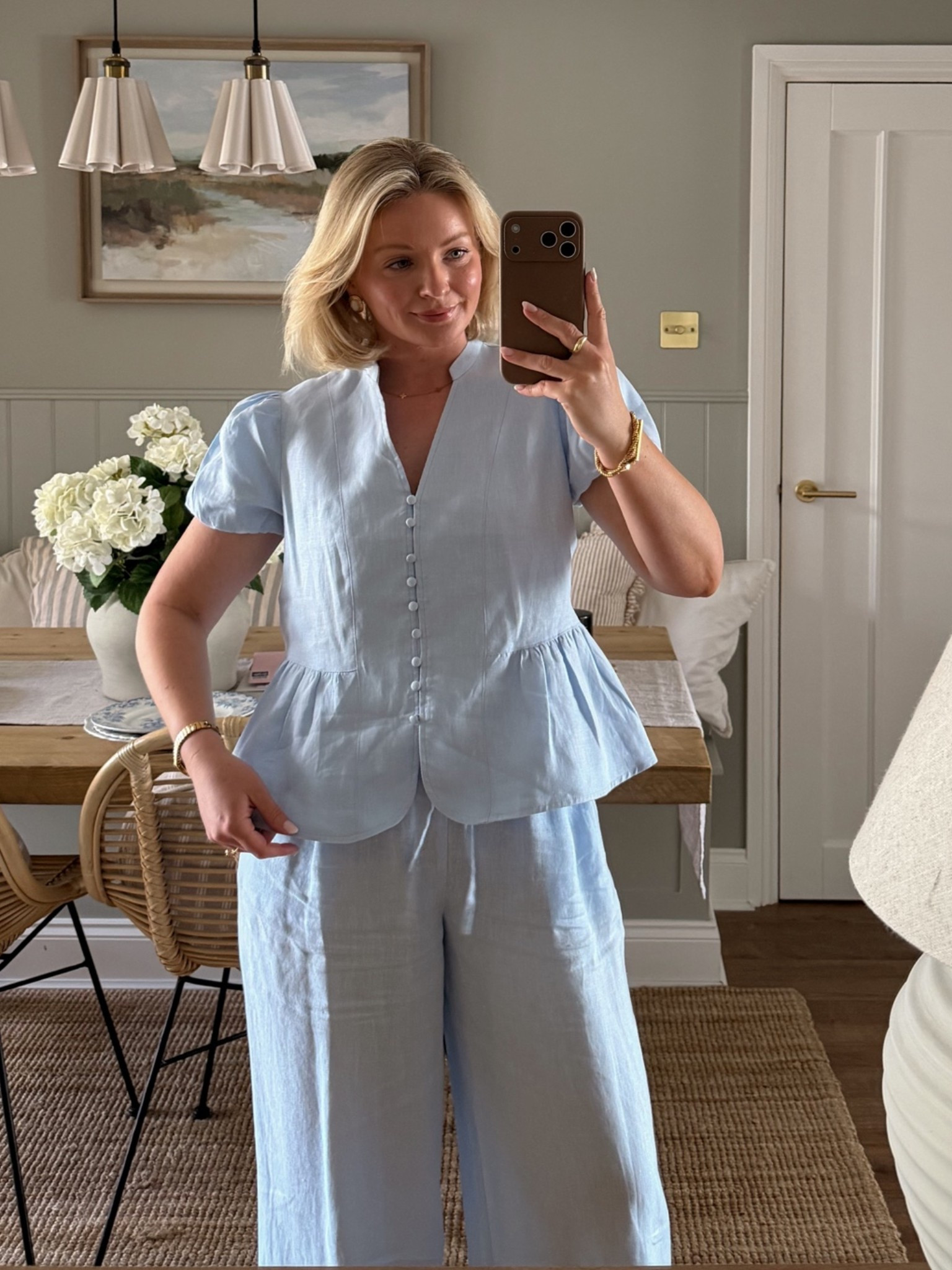 @Mint Velvet blue linen trousers and top ✨ wearing size S in both. Code LAURABYRNES15 for discount

#LTKmaternity