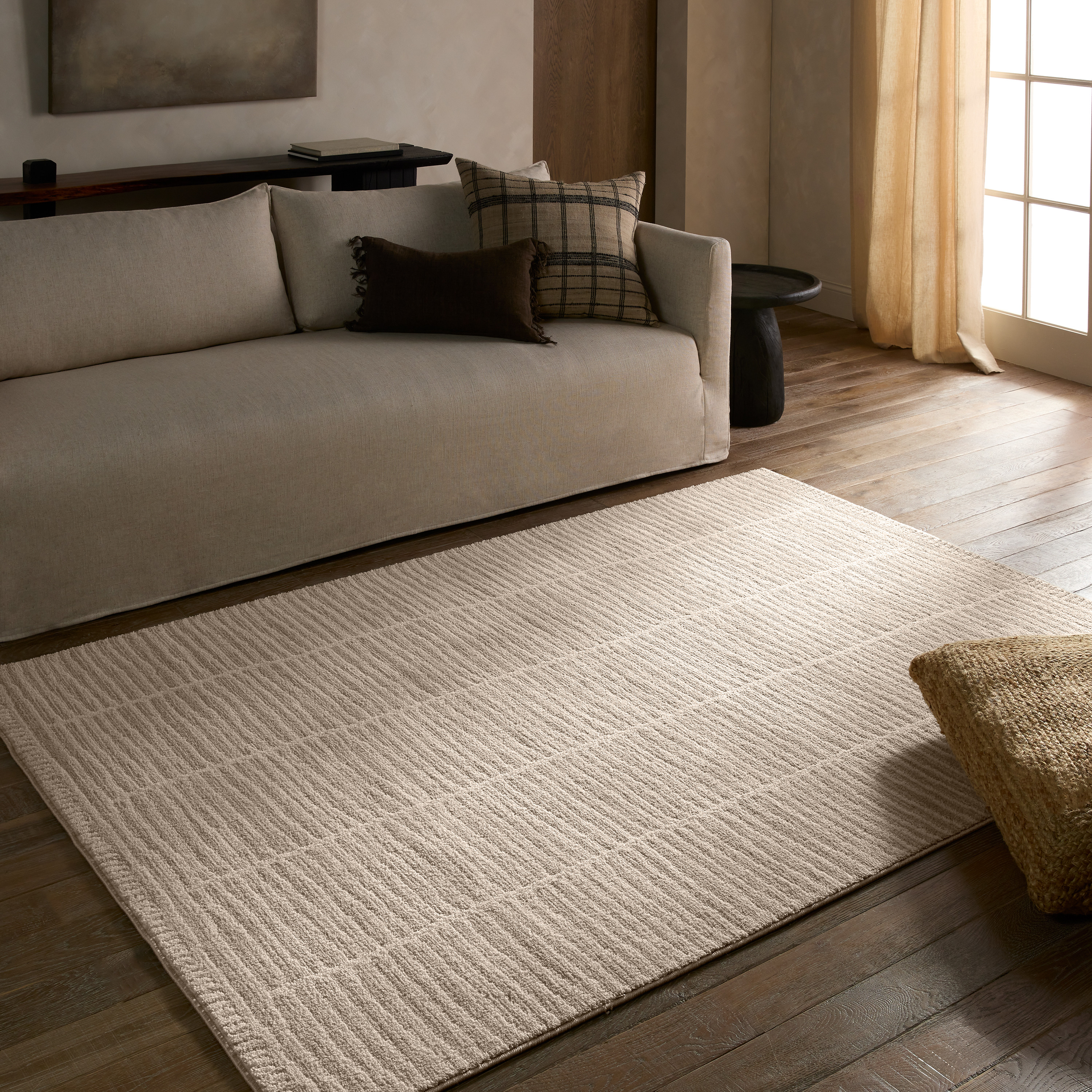 Vibe by Jaipur Living Eva Siawin Area Rugs | Contemporary / Modern Rectangular Tans & Beiges Area... | Rugs Direct