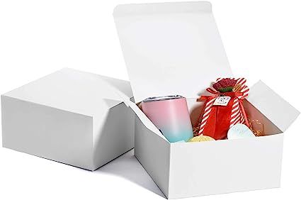 Amazon.com: Mesha 8x8x4inches Small Gift Boxes With Lids for Presents,10Pcs Bridesmaid Proposal B... | Amazon (US)