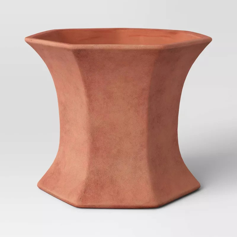 12" Wide Ceramic Outdoor Planter Terracotta - Opalhouse™ designed with Jungalow™ | Target