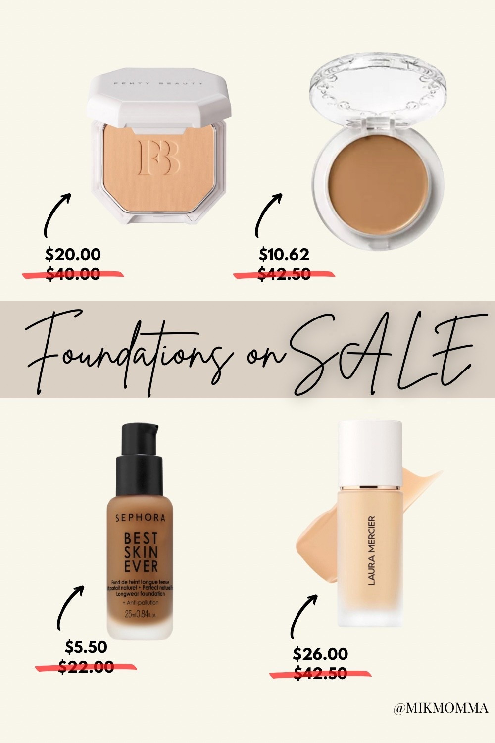 🚨 RUN, don’t walk! 🚨 Some of my favorite foundations are 50% OFF TODAY ONLY 👏 This sale ends 9/18 and shades are already selling out—don’t wait!

#LTKBeauty #LTKSaleAlert #LTKFindsUnder50
