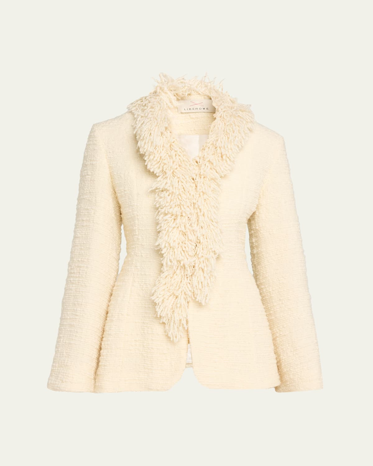 Trader Fringed Boucle Single-Breasted Jacket | Bergdorf Goodman