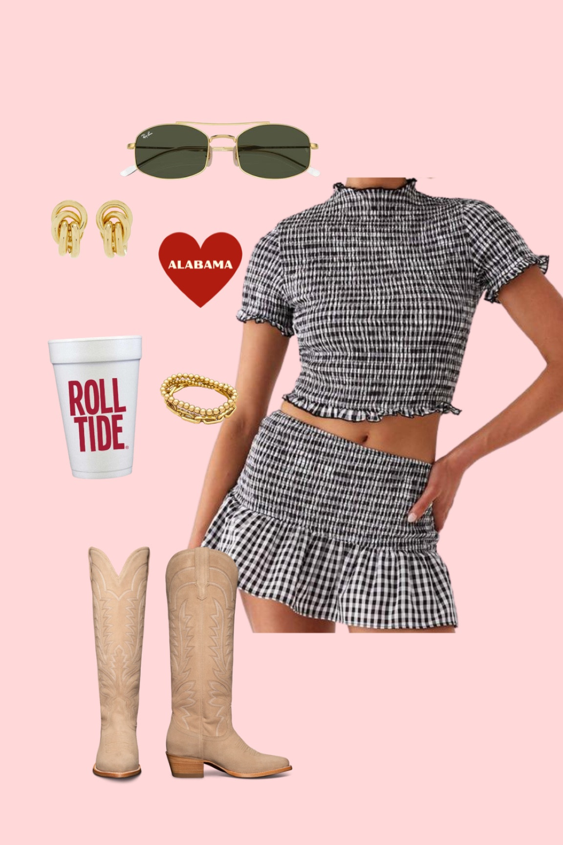 Alabama red black white crimson college football Gameday outfit idea 

#LTKSeasonal #LTKStyleTip