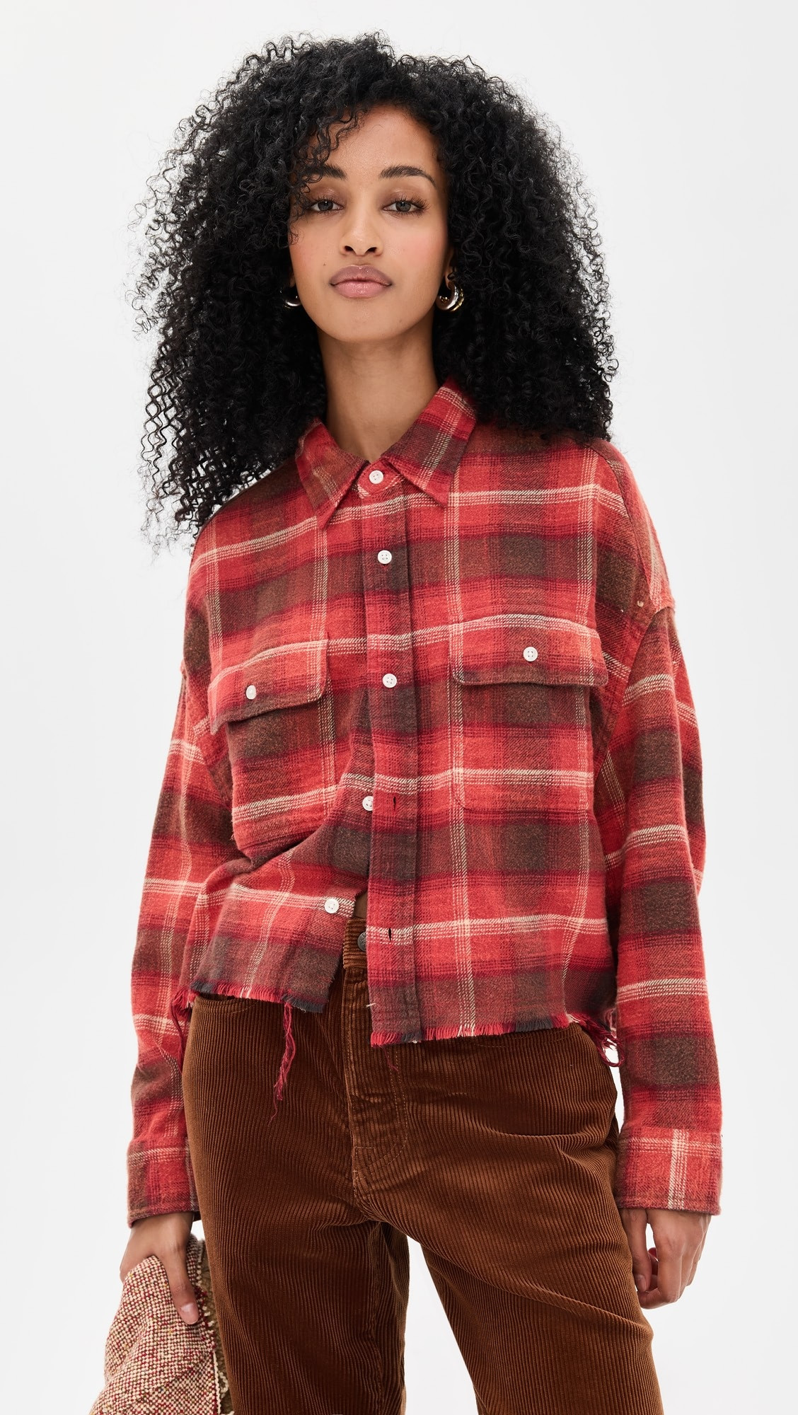 Cropped Work Flannel Shirt | Shopbop