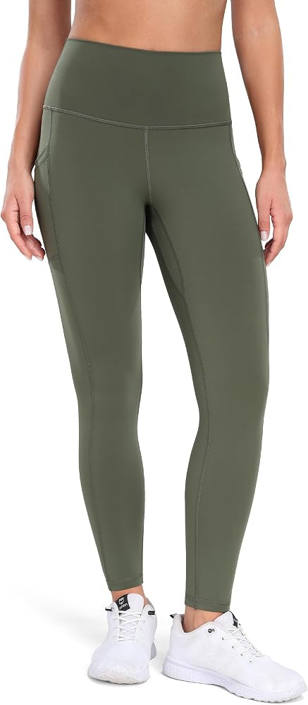 Colorfulkoala Women's High Waisted Yoga Pants 7/8 Length Leggings with Pockets | Amazon (US)