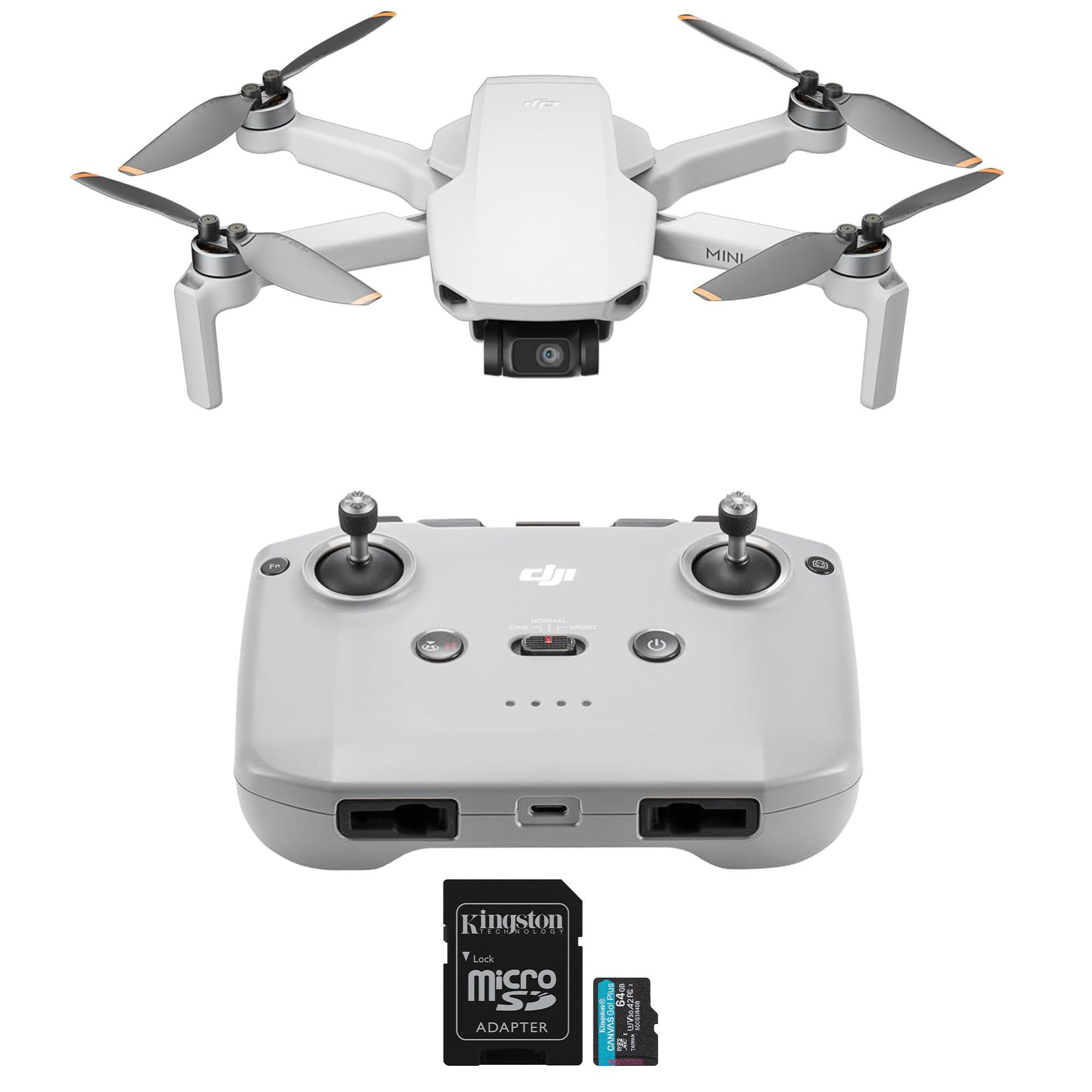 DJI Mini 4K Drone with 4K UHD Camera with 64GB MicroSDXC Memory Card Bundle | Amazon (US)