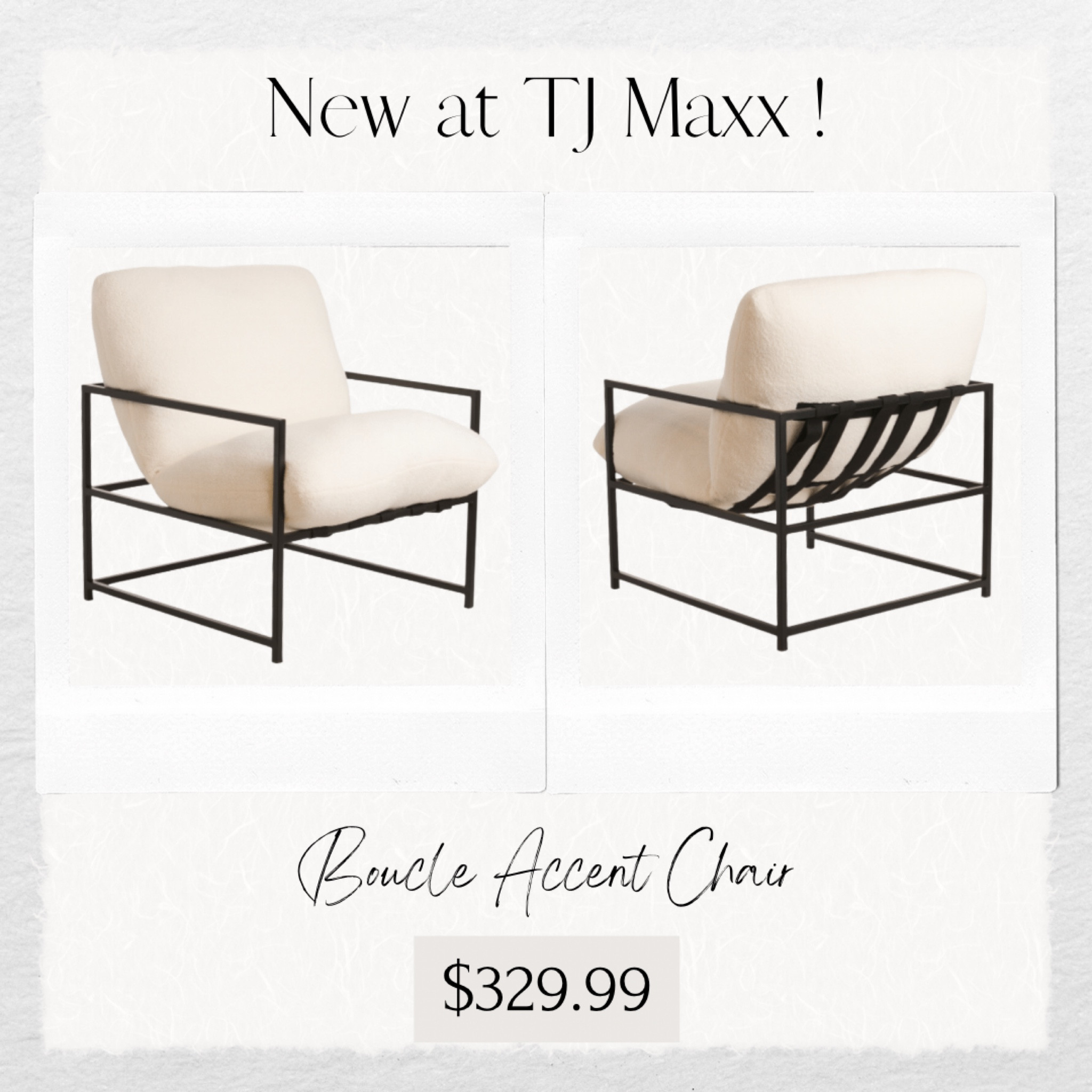 Boucle knit accent chair from TJ Maxx! Removable cushion from chair. Affordable furniture finds. Accent furniture pieces. Living room. Ivory, cream, beige, neutral. Interiors.

#LTKsalealert #LTKstyletip #LTKhome