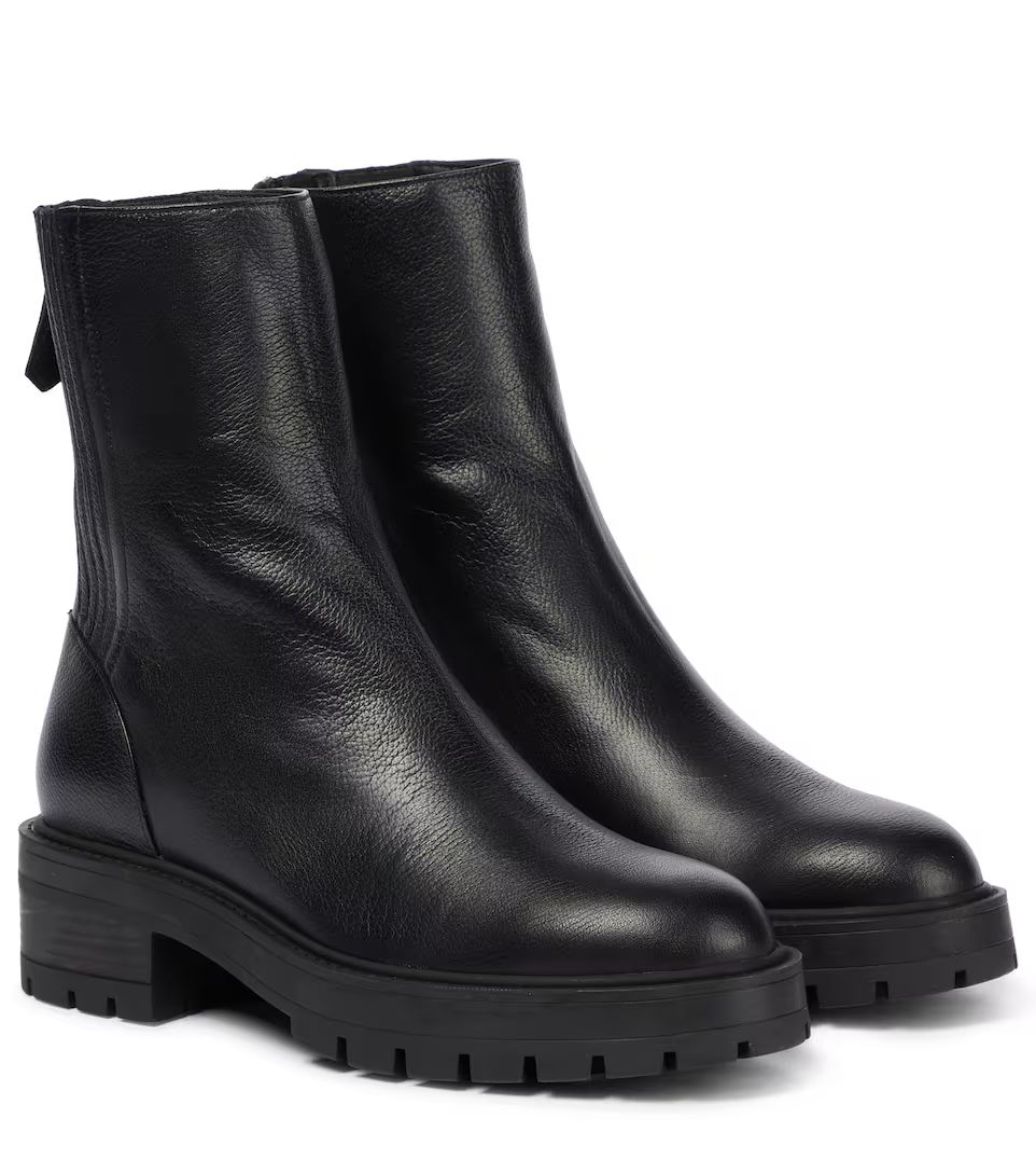 Saint Honoré leather combat boots | Mytheresa (INTL)