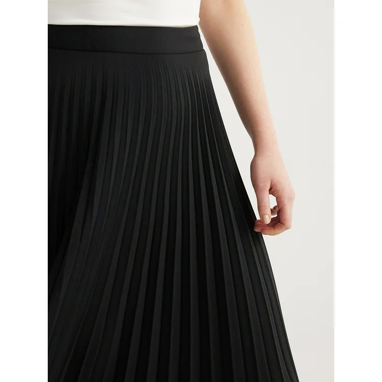 Scoop Women’s Pleated Maxi Skirt, Sizes XS-XXL | Walmart (US)