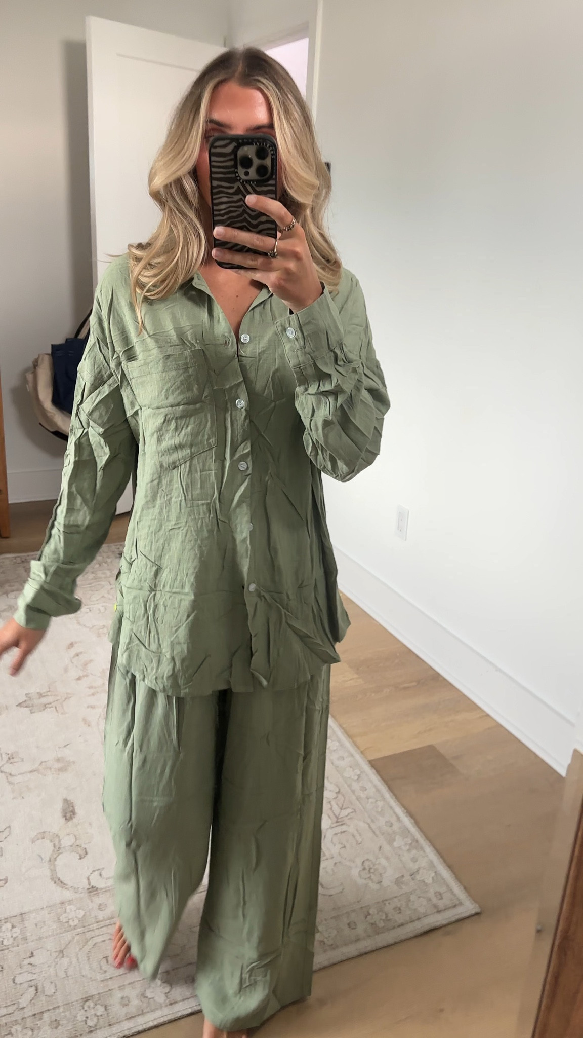 Amazon size small TARSE Women's Linen 2 Piece Outfits Casual Lounge Sets Long Sleeve Button Down Shirts Wide Leg Pants Vacation Set

#LTKootd #LTKSeasonal #LTKSaleAlert