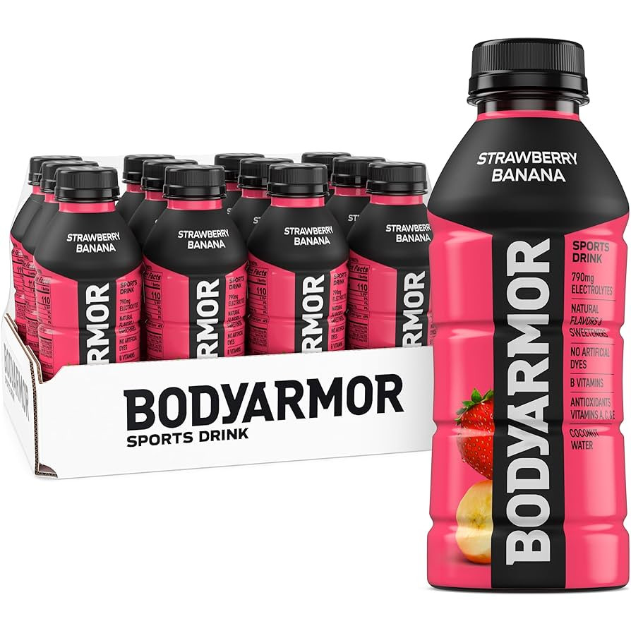 BODYARMOR Sports Drink Sports Beverage, Strawberry Banana, Coconut Water Hydration, Natural Flavo... | Amazon (US)