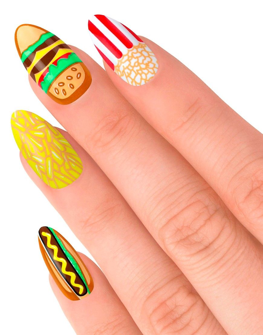 House Of Holland Nails By Elegant Touch - Burger Bars | ASOS US