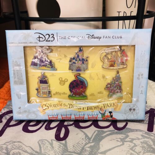 D23 65 Years of the Disney Theme Parks 6-pin set LE 3300. In Hand.  | eBay | eBay US