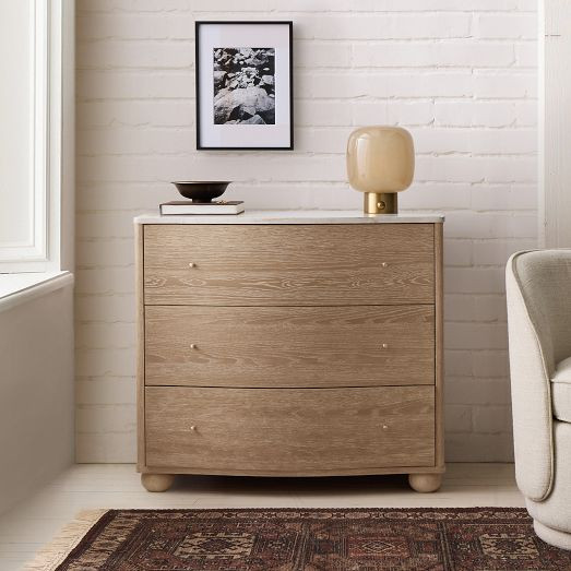 Clementine Marble 3-Drawer Dresser (36") | West Elm (US)