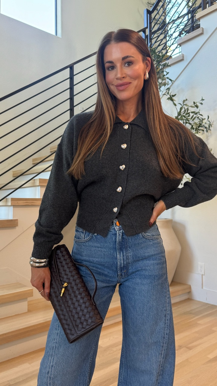 How cute is this little charcoal grey sweater? I love the collar and silver buttons! Perfect to dress up with a pair of nice denim and slingback heels.

Holiday outfit
Holiday party outfit
Fall outfit idea
Winter outfit idea
Cardigan 
Button down
Sweater
Denim
Jeans
Target outfits
Target style

#LTKFindsUnder100 #LTKHoliday #LTKootd