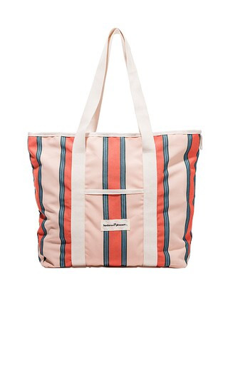 Beach Bag in Bistro Dusty Pink Stripe | Revolve Clothing (Global)