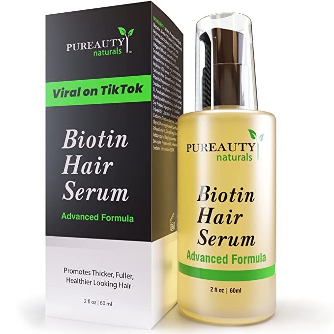 Biotin Hair Growth Serum - Biotin serum & Hair growth oil and hair serum - Topical hair growth pr... | Amazon (US)