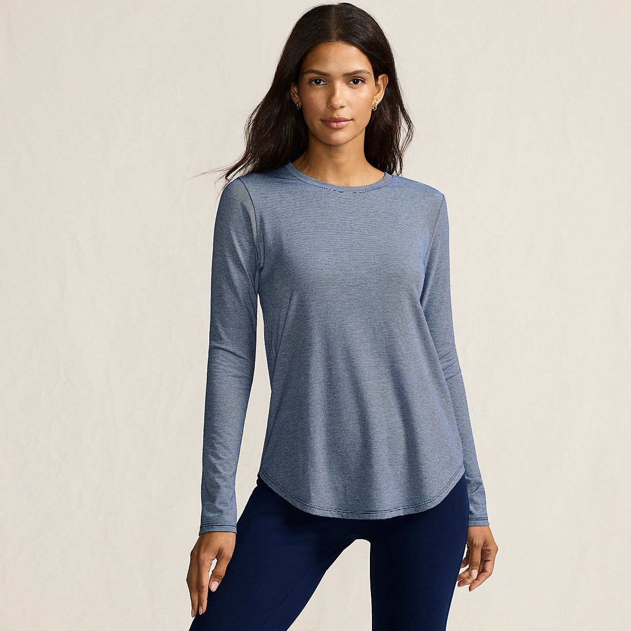 Women's Long Sleeve Cooling Performance Tunic Tee | Lands' End (US)