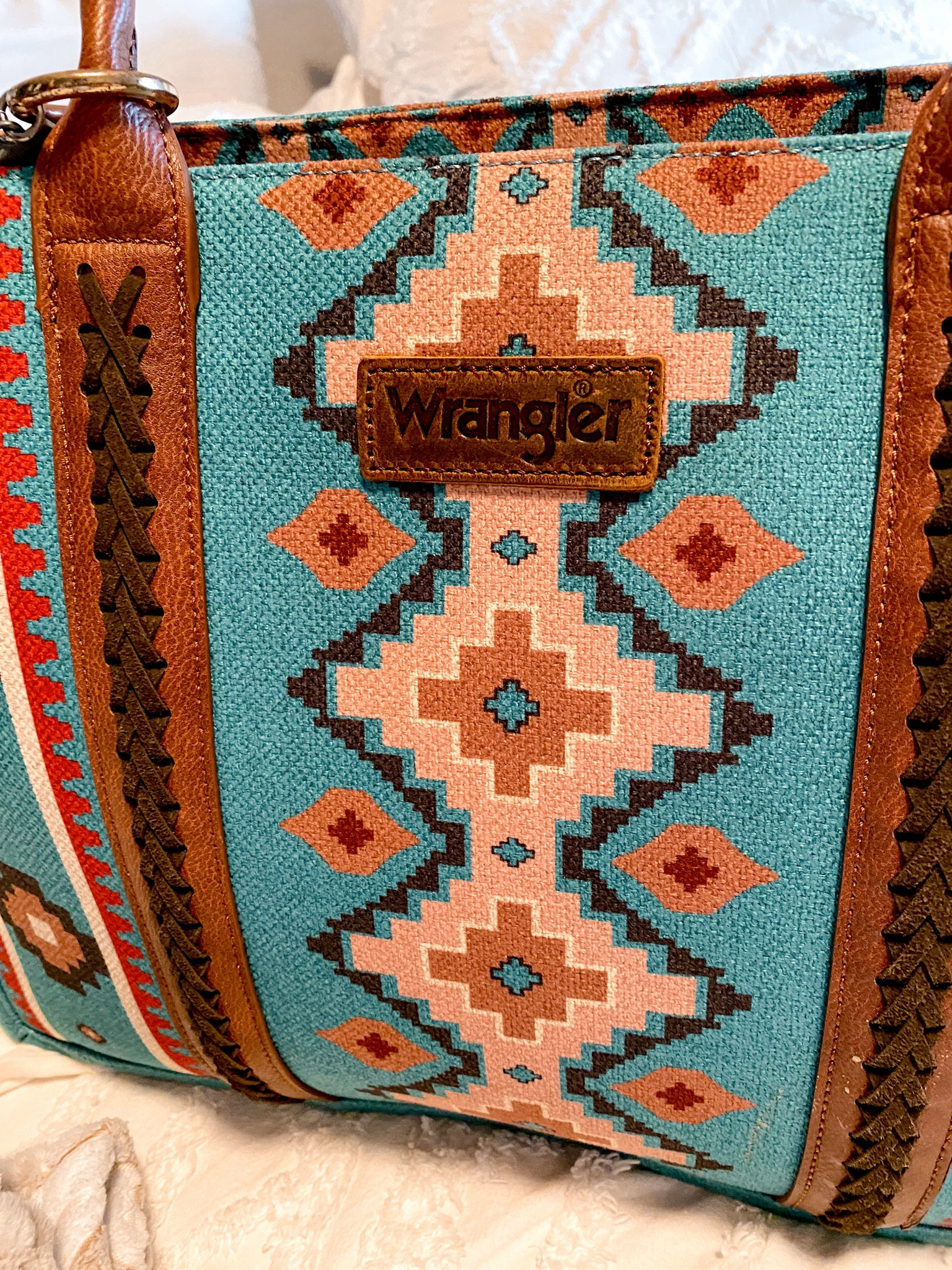 Wrangler tote bag - if you need a sign to get this bag, this is it! Y’all this tote is amazing. It holds everything I need, from my iPad to my husbands musician things I have to carry with me. It is a must have bag!! 