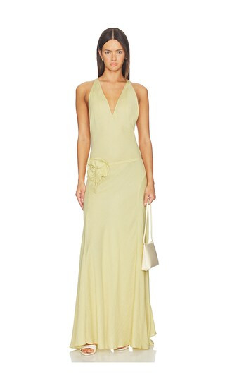 Fran Belt Dress in Yellow | Revolve Clothing (Global)