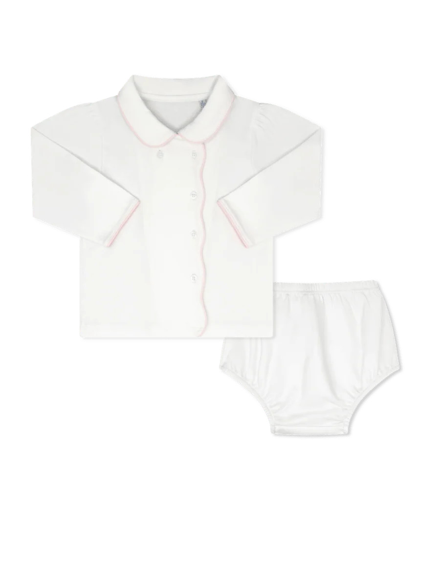 Little One Diaper Set - Warren White, Palmer Pink | Lullaby Set