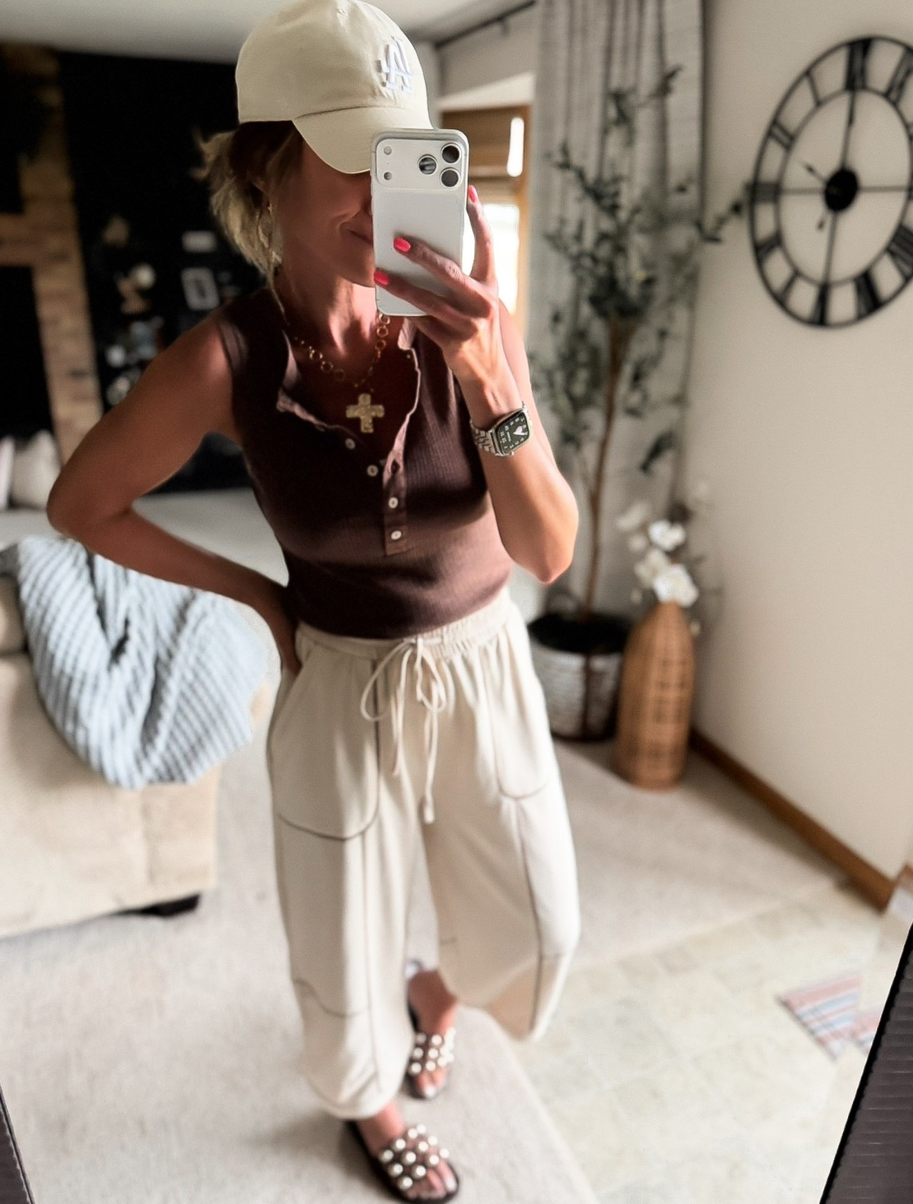 Rainy day OOTD
Top/ small
Pants/ medium

#LTKSeasonal #LTKootd #LTKOver40