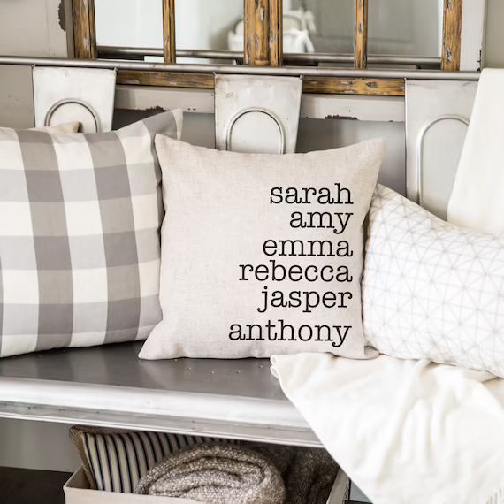 Personalized Family Name Throw Pillow Case  Customize with | Etsy | Etsy (US)