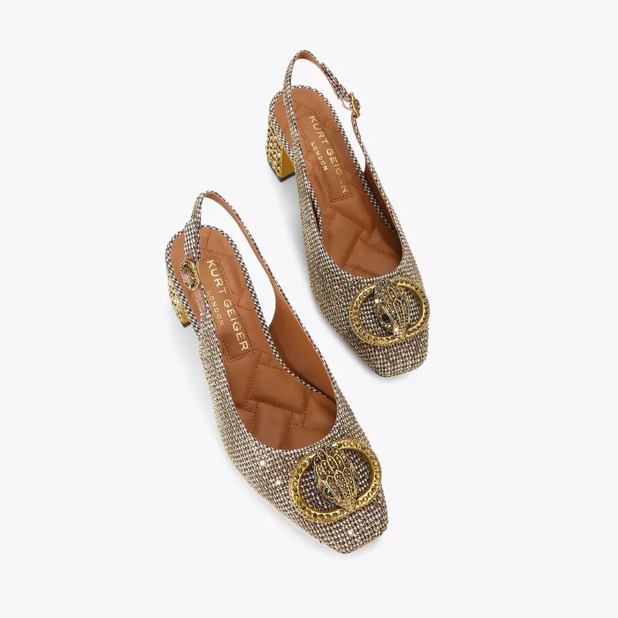 chelsea block slingback heel | Kurt Geiger US