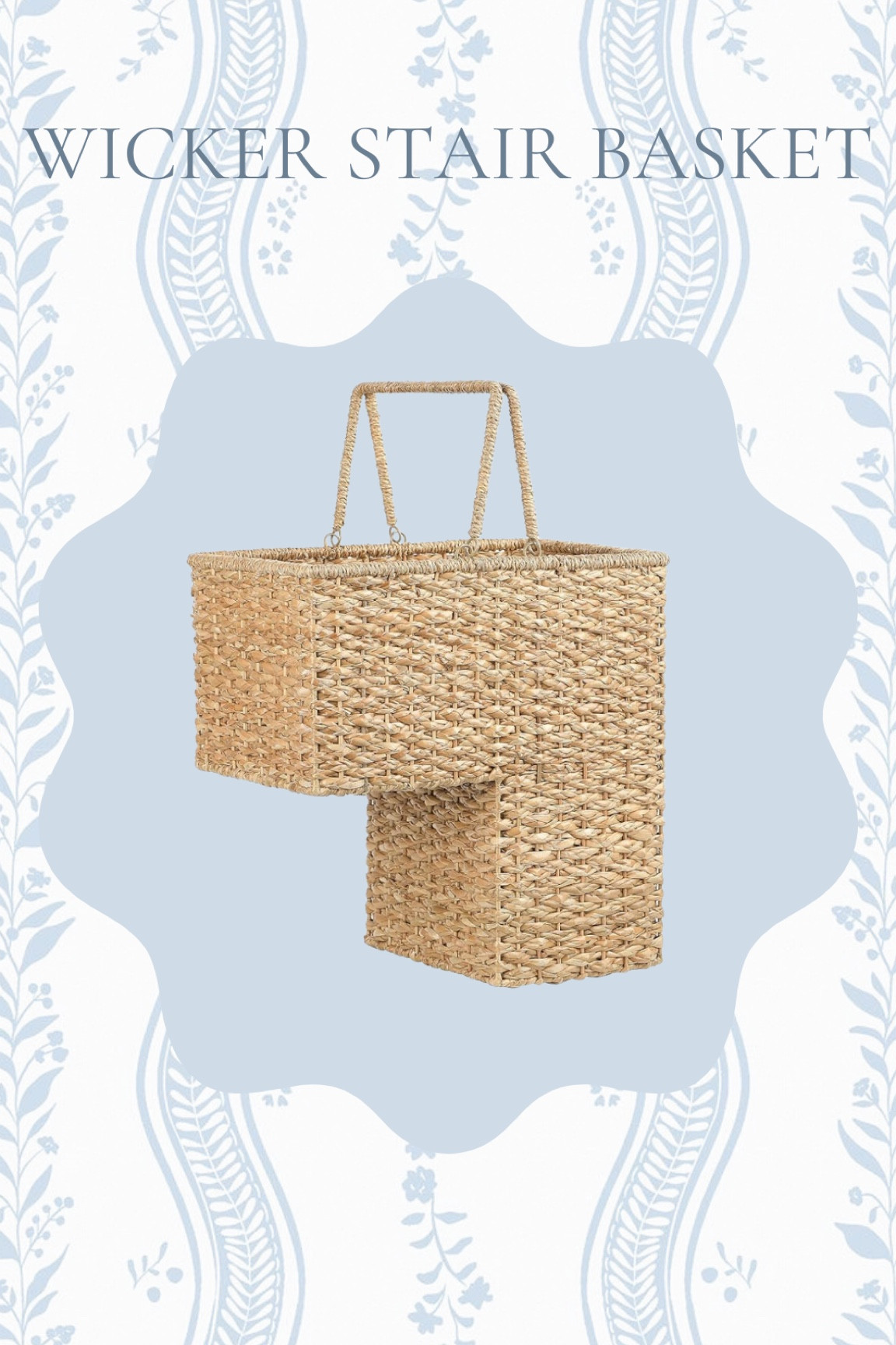 Having a stair basket is essential with children! We keep extra diapers and wipes in this as well as Jones’ shoes for when he comes in the back door! 

#LTKHome #LTKKids #LTKFamily