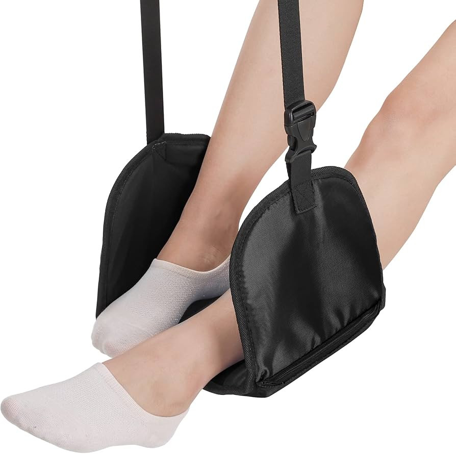 GobiSea Airplane Footrest Travel Foot Rest for Plane - Portable Memory Foam Plane Foot Hammock fo... | Amazon (US)