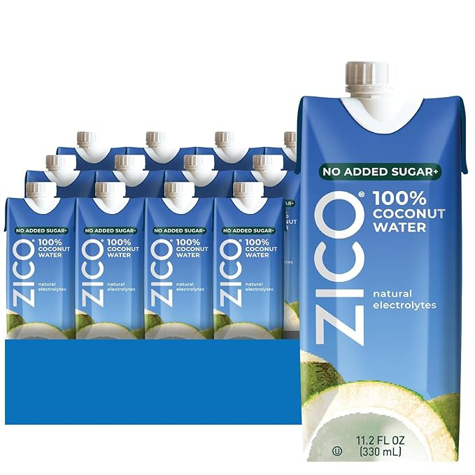 Zico 100% Coconut Water, No added Sugar, Refreshingly Delicious, Hydration with Electrolytes, 11.... | Amazon (US)