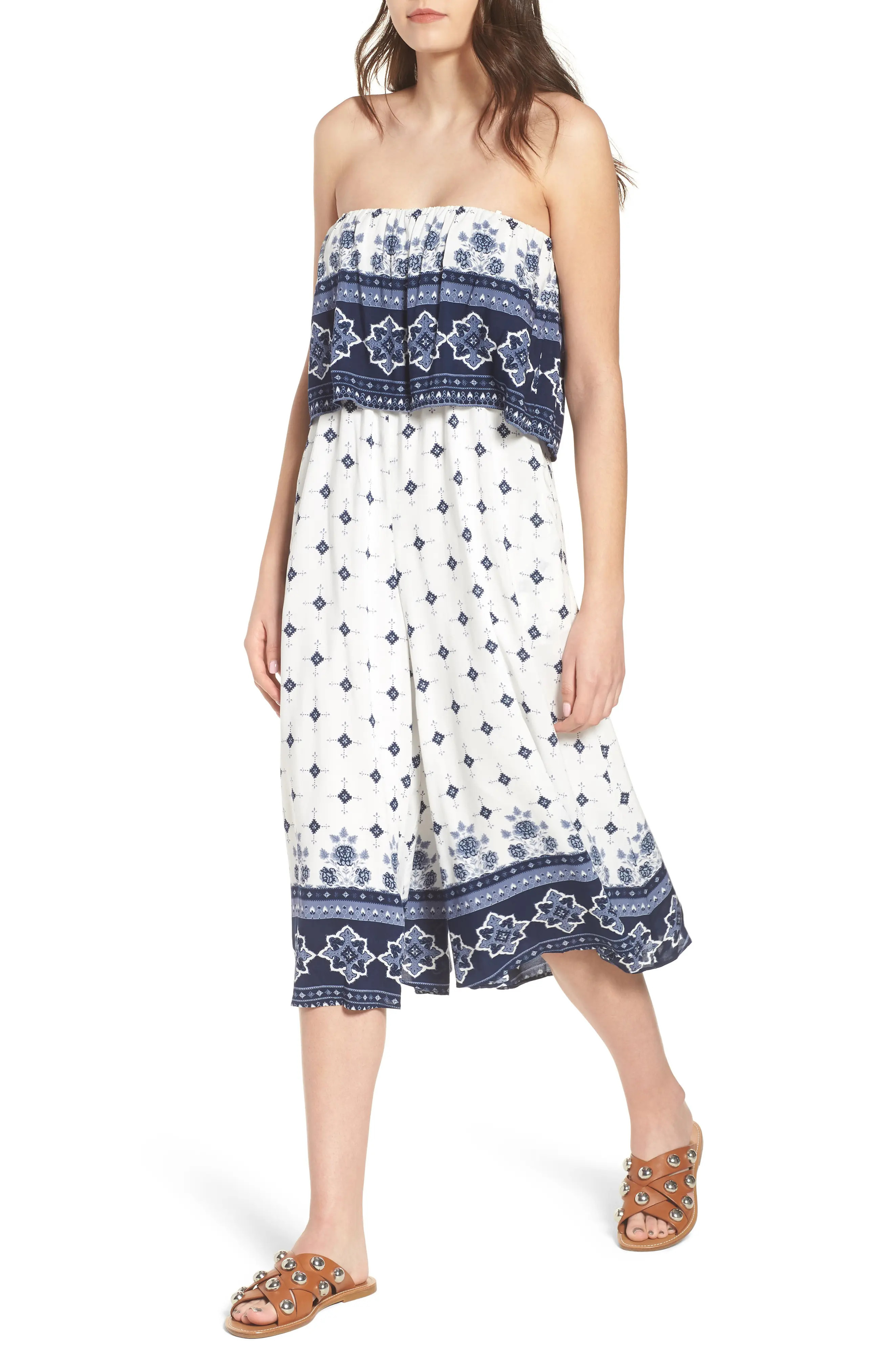 Morning Tides Crop Jumpsuit | Nordstrom