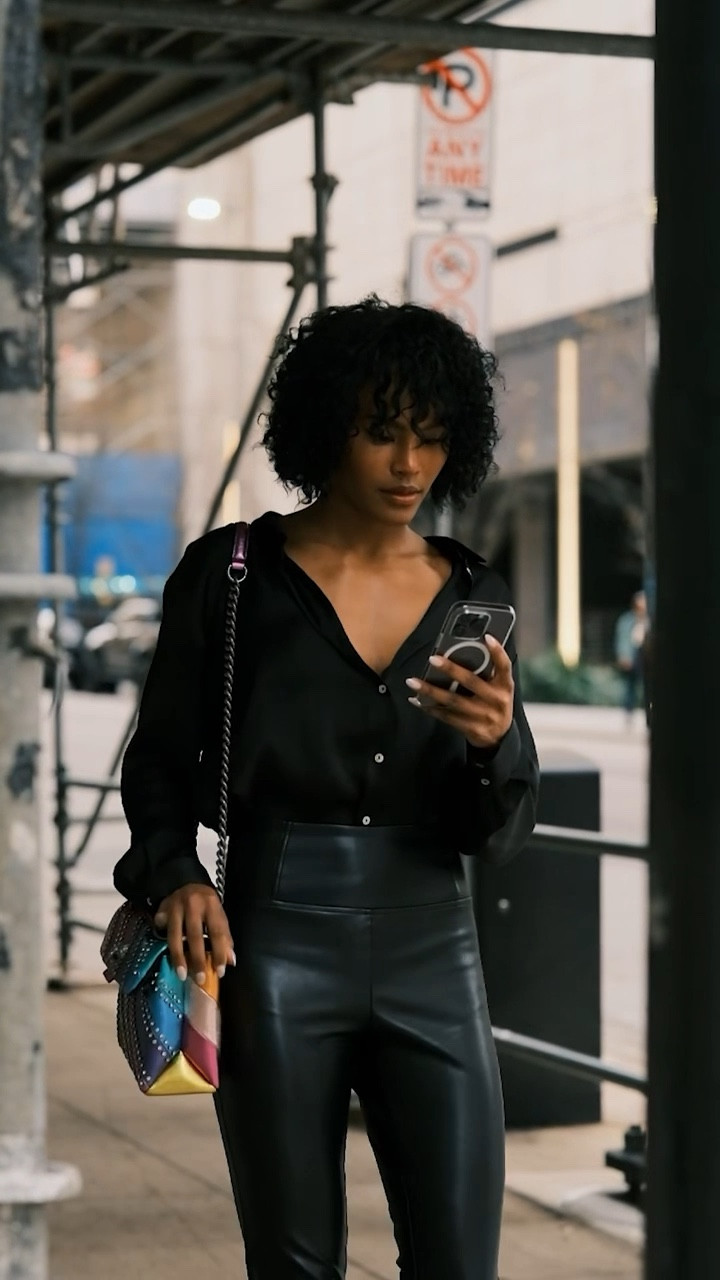 Bold accessories? Simple outfit. Also, nothing feels better than frizz free curls. After shampooing/conditioning my hair, I make sure it’s damp dry before spraying a hefty amount of dreamcoat in it & letting it air dry! 

#LTKbeauty #LTKstyletip #LTKitbag