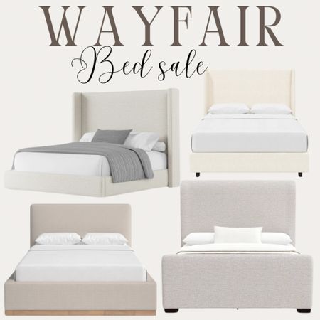 Bed sale! 

King queen bed frame, neutral bed, neutral furniture, oversized headboard and footboard beds, restoration hardware dupe, luxe for less, home, home furniture, furniture sale, bed sale, Wayfair furniture sale, modern bed, home decor, pottery barn

#LTKHome