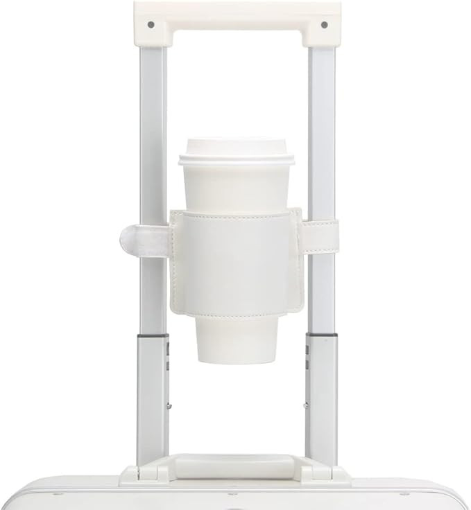 Cup Holder for Luggage Handle, Drink Bracket Free Your Hands on a Trip, Adjustabl Size Fits All S... | Amazon (US)