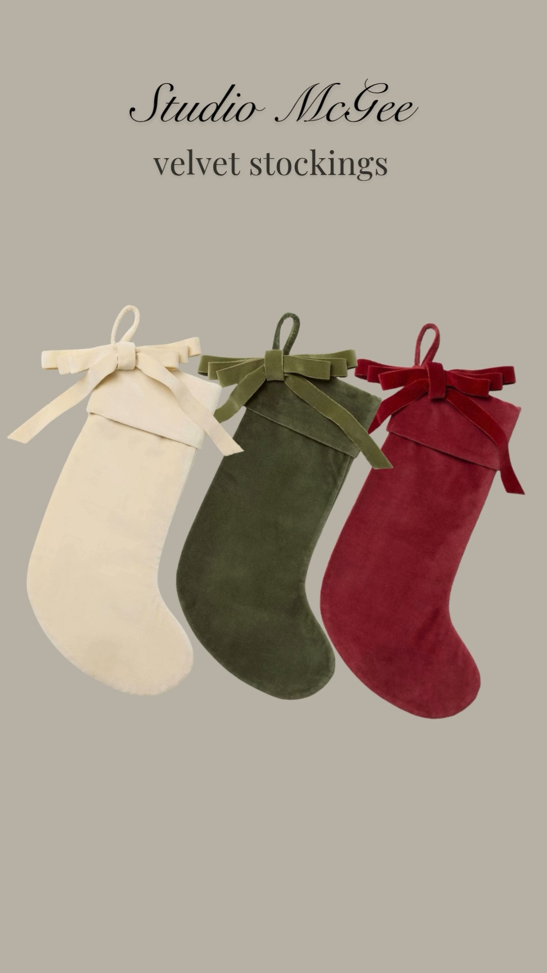 I found the coziest velvet stockings- perfect for the holidays! Threshold, Target, Studio McGee, mantle, fireplace, holiday decor, gift list, bow, stocking, wreath, ornament, velvet ribbon, jingle bell,  Christmas tree, holidays, Christmastime

#LTKHome #LTKSeasonal #LTKHoliday