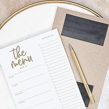 Bliss Collections Magnetic Meal Planner Notepad, 50 Sheets - Luxe To Do List and Organizer for Gr... | Amazon (US)