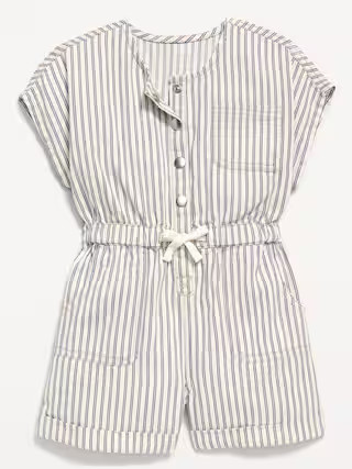 Short-Sleeve Utility Pocket Romper for Toddler Girls | Old Navy (US)