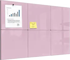 Comix Magnetic Board, 6 Pack Magnetic Whiteboard for wall, 11.8 x 11.8 Inches Dry Erase Board for... | Amazon (US)