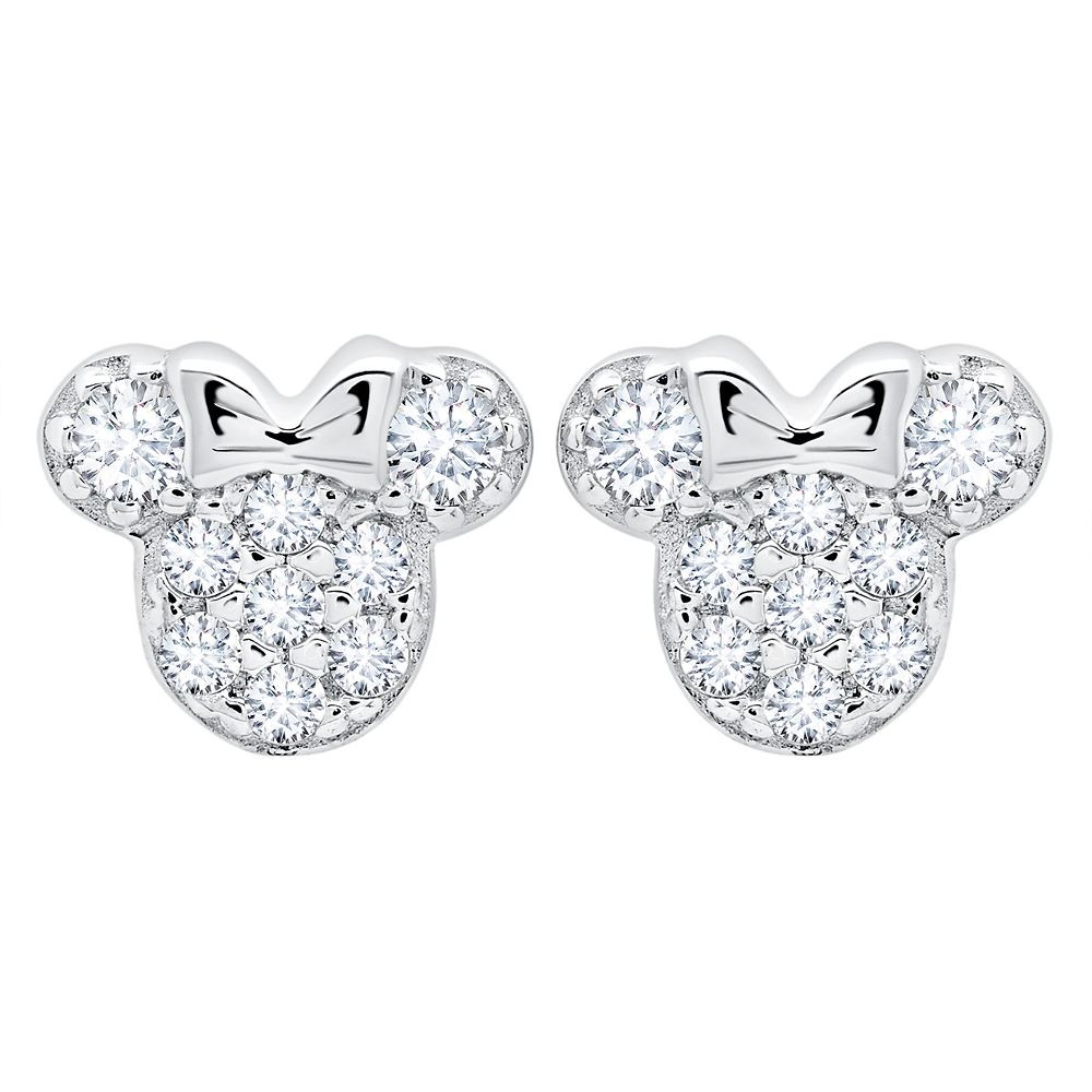 Minnie Mouse Icon Stud Earrings for Kids by CRISLU | Disney Store