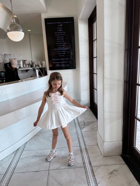 The cutest! Tennis dress from Dillards and New Balance 9060s.