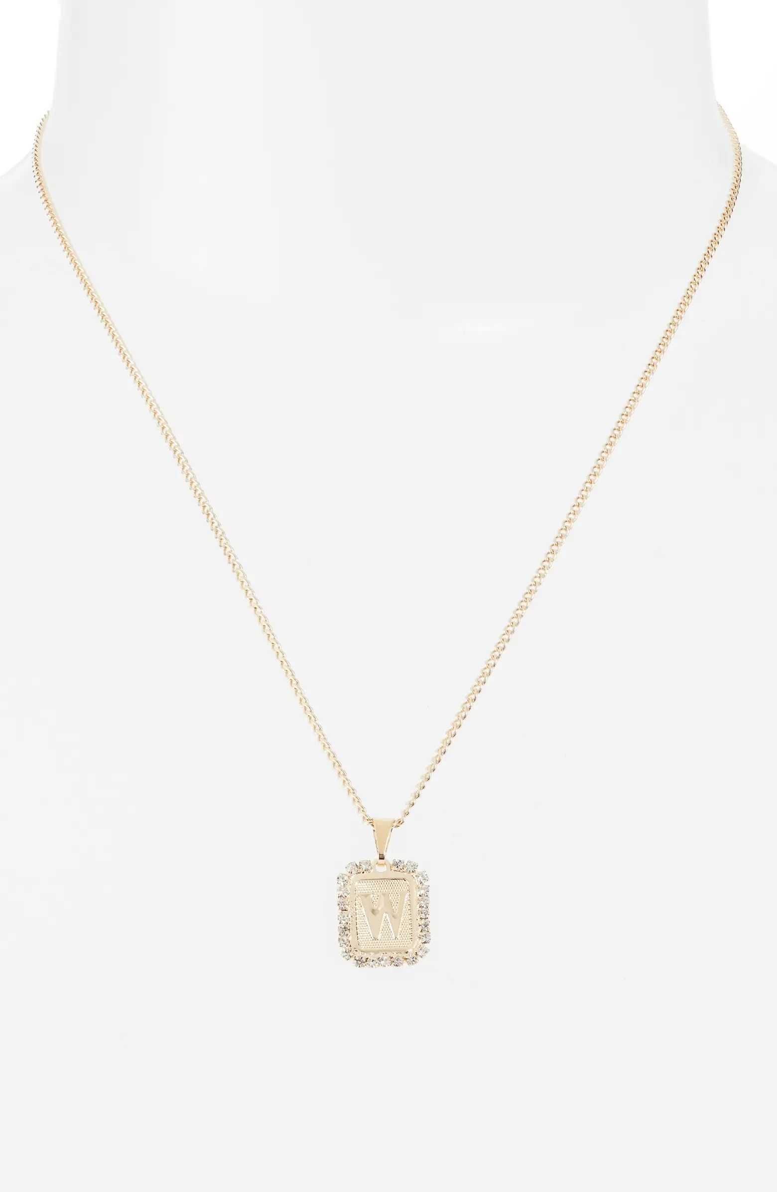 Royal Initial Card Necklace | Nordstrom