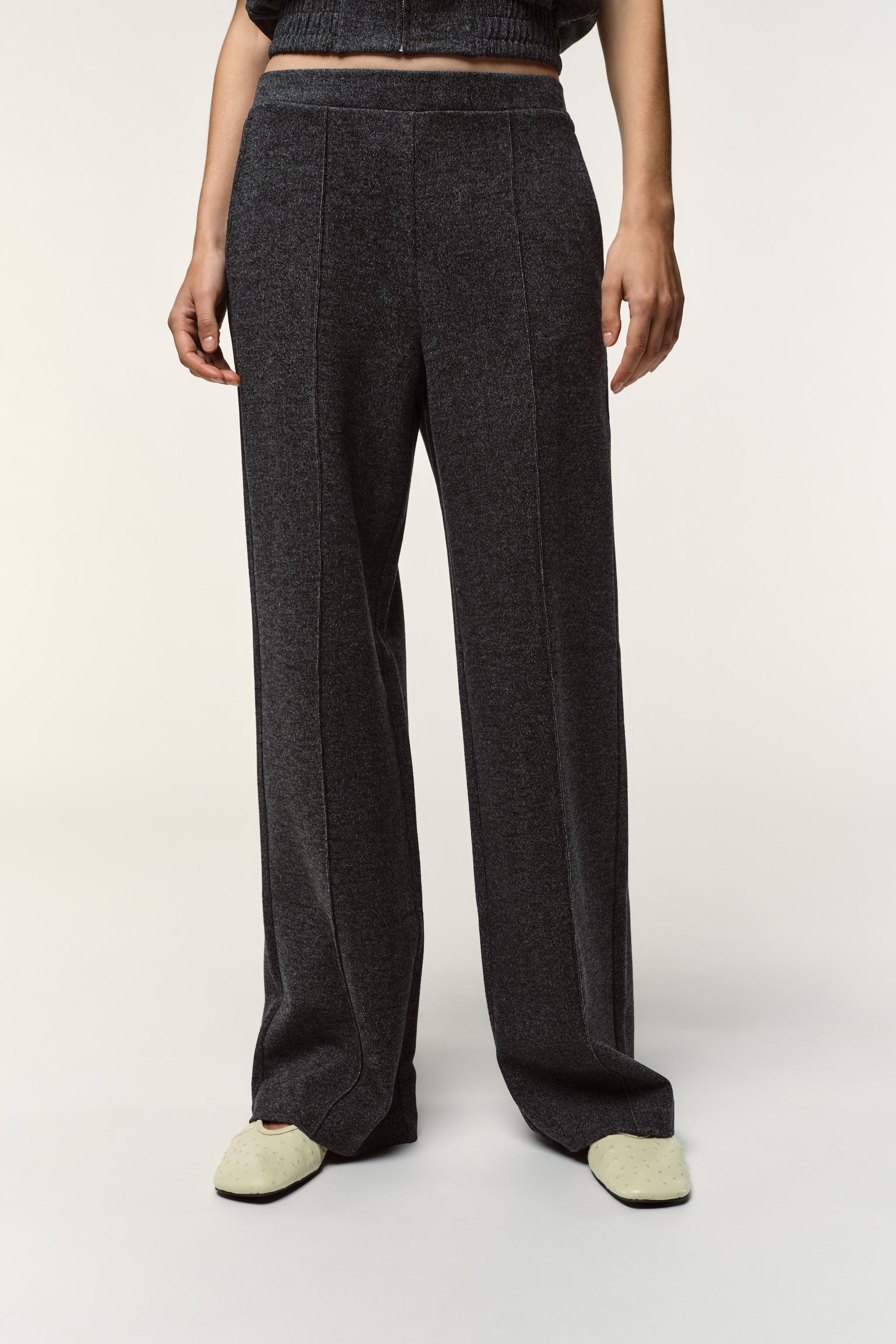 SOFT WIDE-LEG TROUSERS | Zara UK
