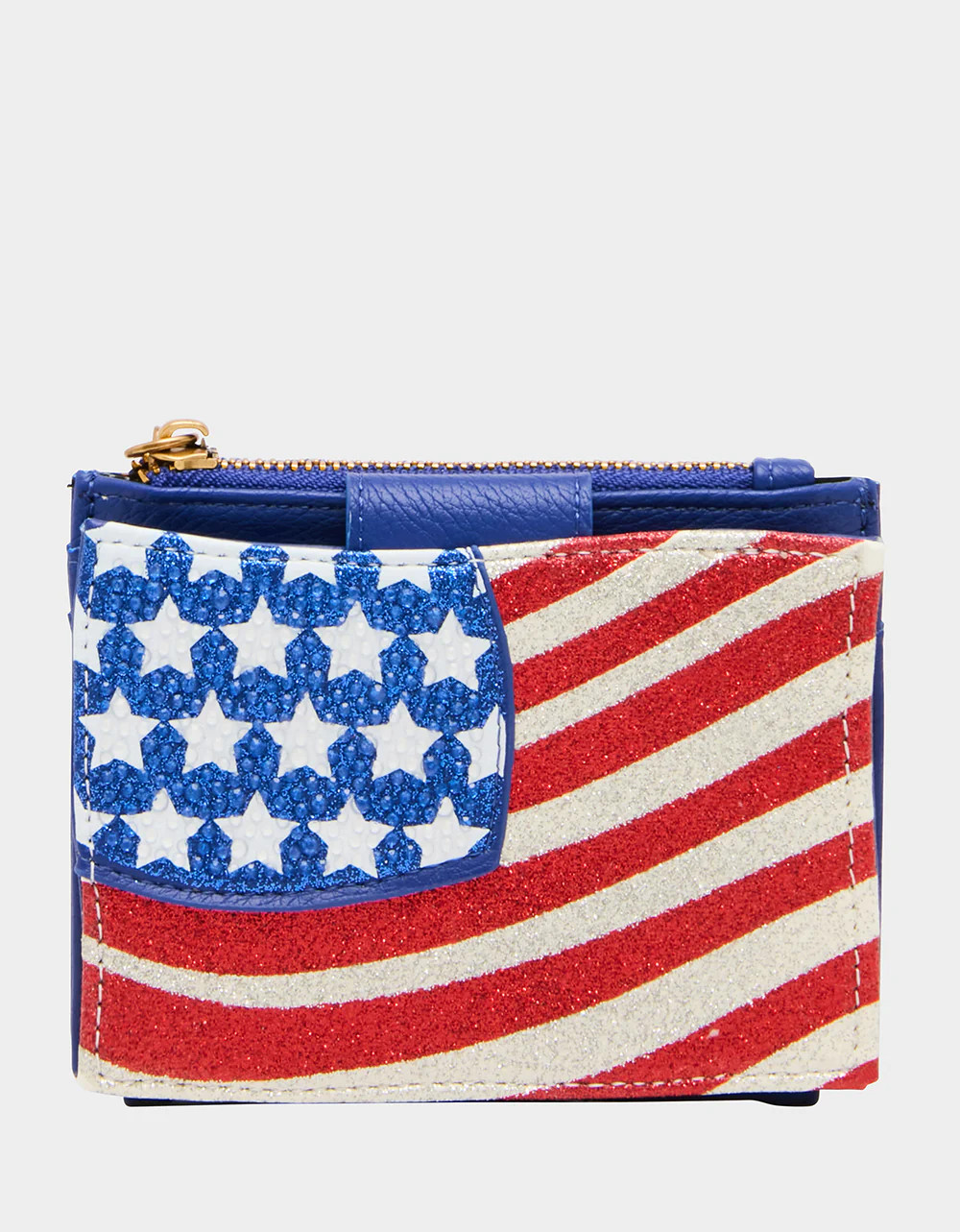 RED, WHITE & BETSEY WALLET RED/WHITE/BLUE | USA Flag Bifold Wallet | Betsey Johnson