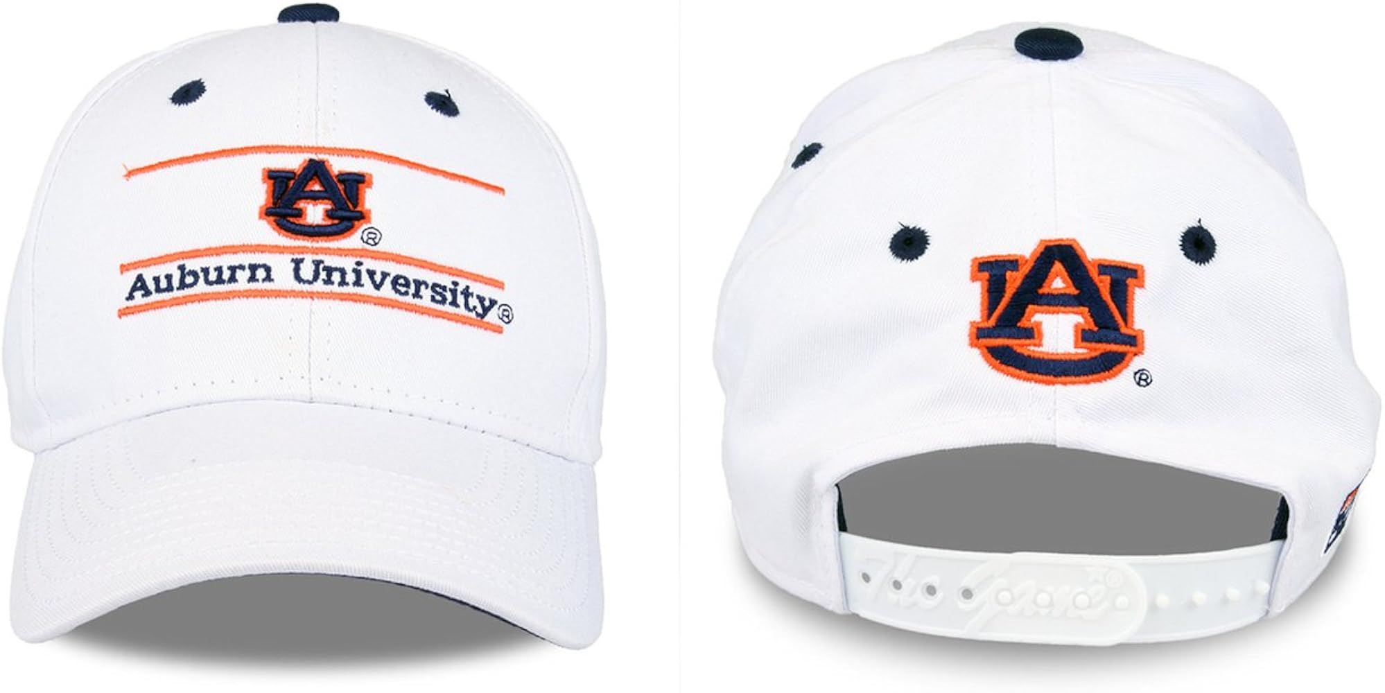 NCAA Auburn Tigers Unisex NCAA The Game bar Design Hat, White, Adjustable | Amazon (US)
