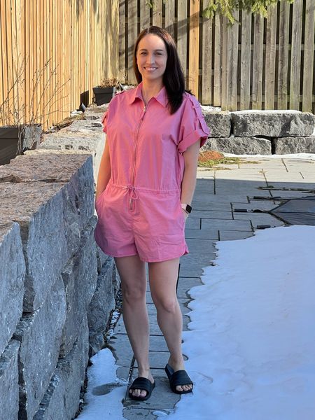 Can you ever have too much pink? 💗💗💗 I am wearing size medium in this awesome romper.

#LTKfit #LTKstyletip #LTKFind