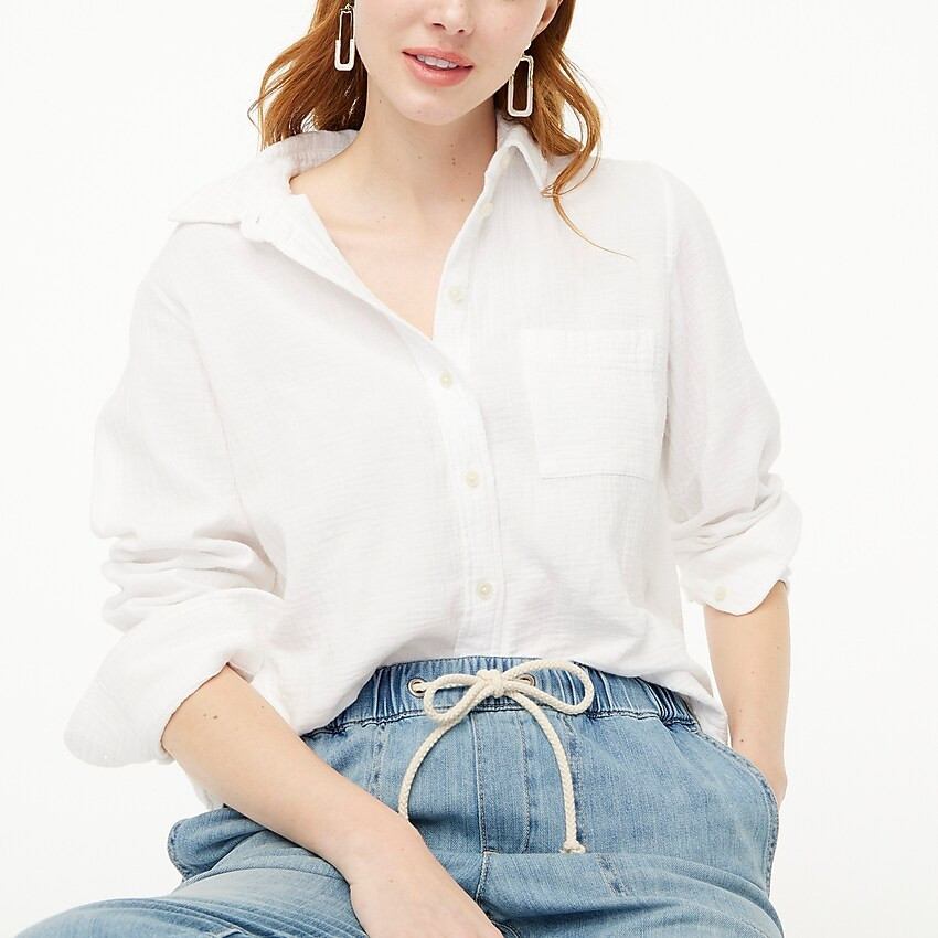 Gauze button-up shirt | J.Crew Factory