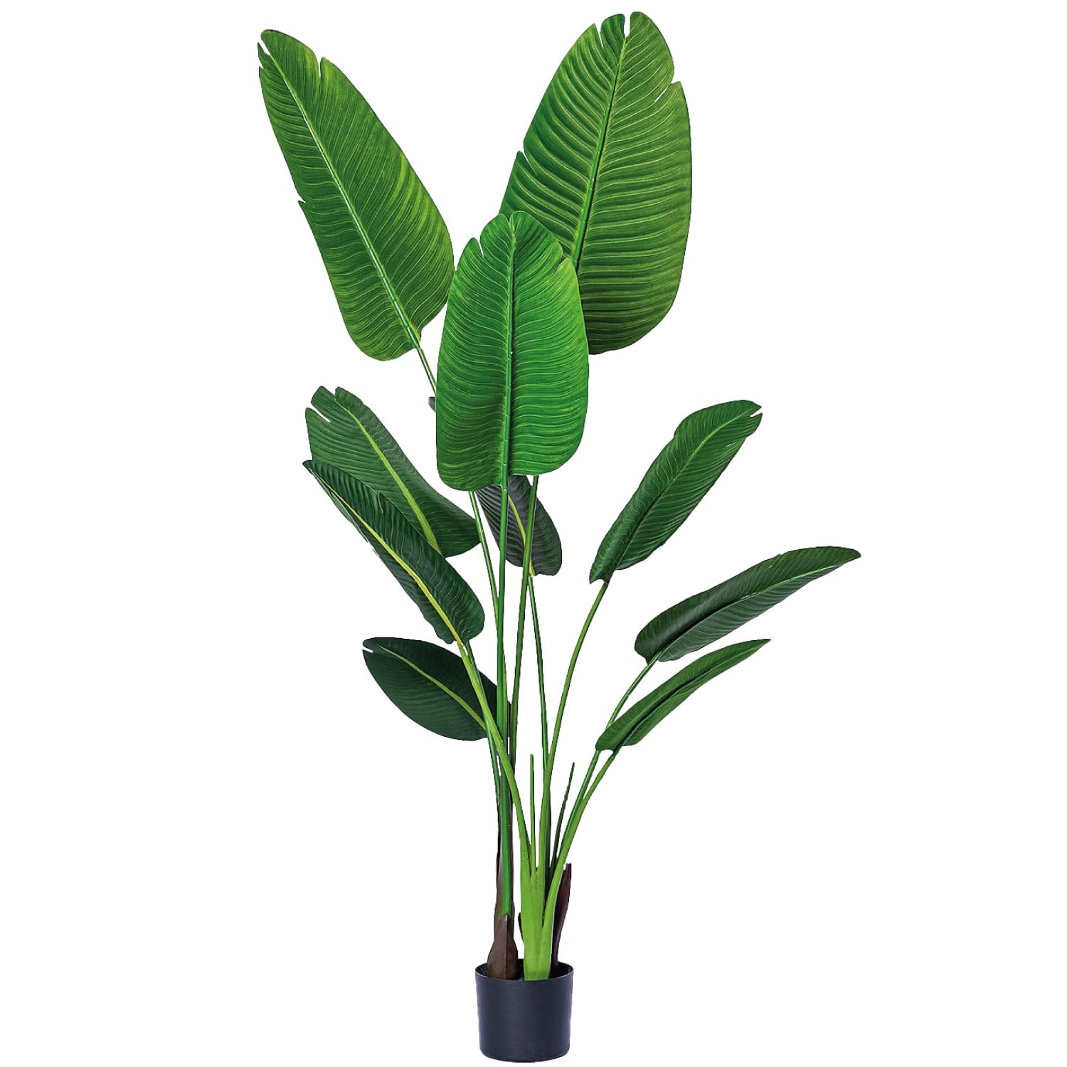 Bagari One 5 Foot Artificial Silk Bird of Paradise Palm Tree Potted Plant | Amazon (US)