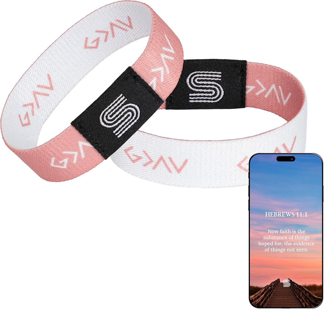 Daily Bible Verse Bracelet - Scan Phone, Christian Gifts For Men, Women, God Is Greater Than The ... | Amazon (US)