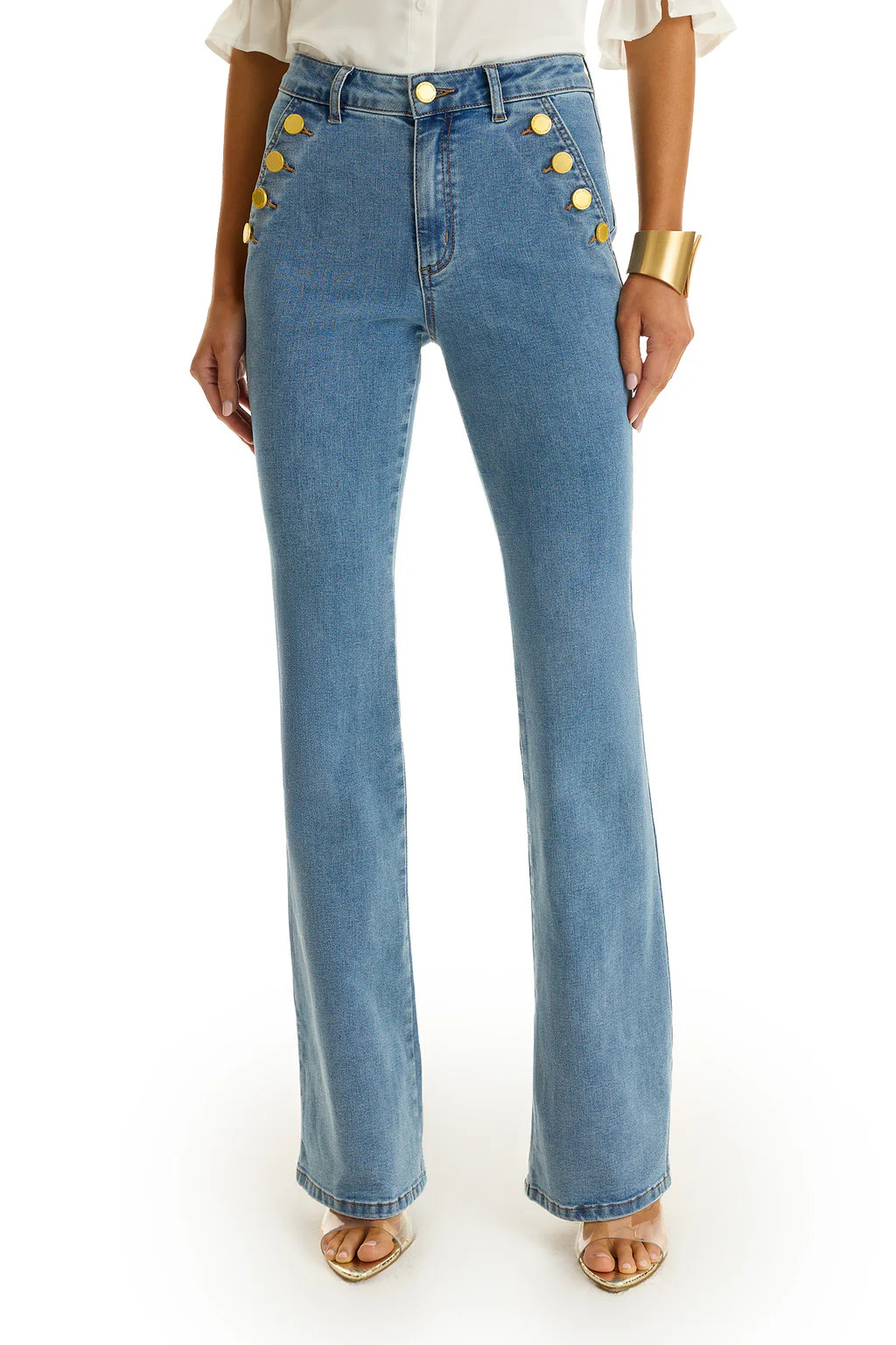 Allegra Bootcut Jean - Medium Blue | The Noli Shop